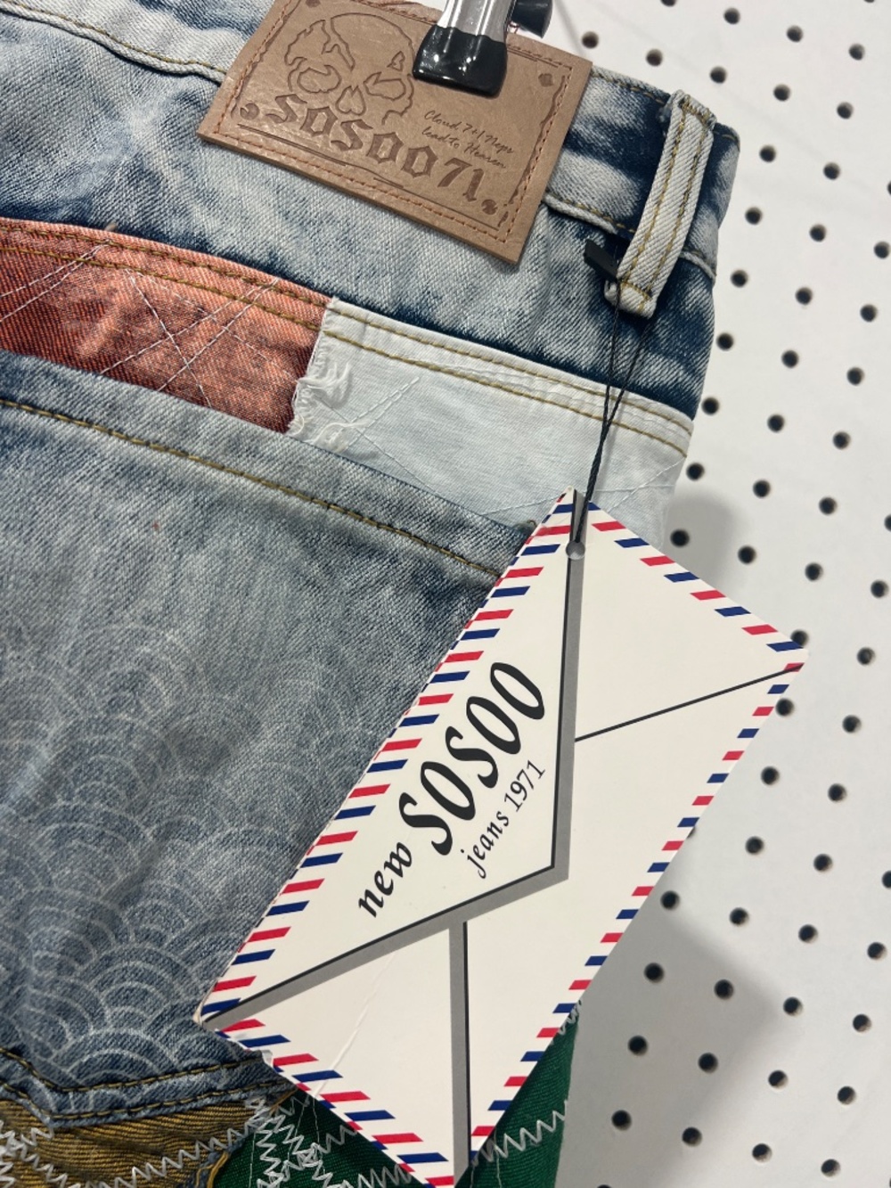 Patchwork. Jeans - Picture 3 of 4